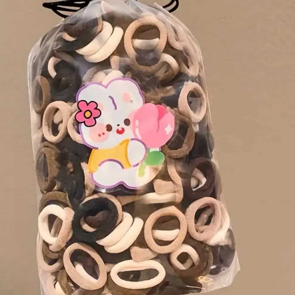 Multiply colored small hair ties