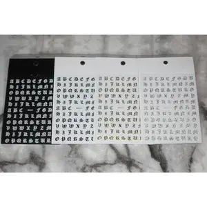 Old English Letter Nail Stickers Variety