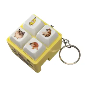 Fun Internet Meme Voice Keychain | My Knife Shield Button with LED Lights & Stress Relief Click!