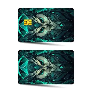 Credit Card Stickers, 2 Pcs/set, Ultra-Thin Waterproof Scratch-Resistant, Customizable Bank Card Stickers, Cartoon Owl Design