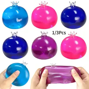 Blueberry Shape Stress Relief Toy, Malt Blueberry Flavor Sensory Squeeze Ball, Slow Rebound Handmade Squeeze Ball, Anxiety Relief Toy, Party Gift, Squishy Stress Balls