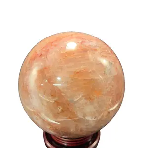 Fire quartz sphere ornament