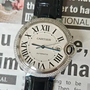 Ballon Bleu de Cartier Automatic 42mm Silver Dial Stainless Steel Watch (Ref. W69016Z4)aftermarket diamond setting/3935