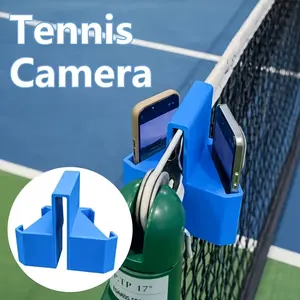 1pc tennis phone holder, can hold two phones - perfect for tennis players to analyze performance and coaches to record training, capturing game moments to share with friends and family Stable Phone Holders