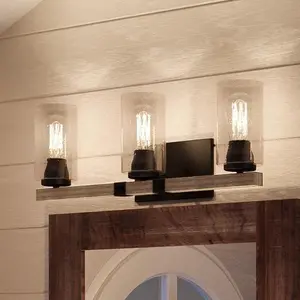 UHP2081 Vintage Bath Fixture, 8"H x 24"W, Olde Bronze Finish, Darlington Collection