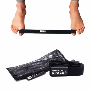 SPACER MOBILITY | The Toe Band - Black Elastic Strap for Hallux Limitus & Bunions - Strengthens Intrinsic Muscles & Improves Circulation