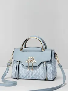 New Print Handbag, Fashionable Large Capacity Shoulder Crossbody Bag, Casual Women's Purse for All Seasons, Letter Pattern Design, Fashionable Patterned Bag, Stylish Bag, Fashionable Bags, Fashion Purses