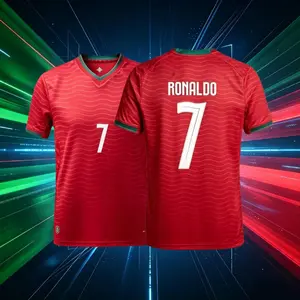 2026 Portugal Home And Away 7# Cristiano Ronaldo Short And Long Sleeve Soccer Jerseys Fans Version Breathable
