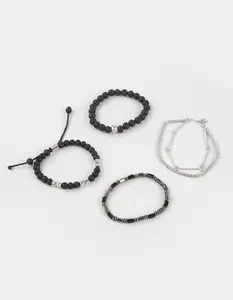 RSQ 4 Pack Lava Stretch Mens Bracelets