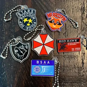 6 Ops (NOT COMBO 6) Resident Evil 9 Acrylic Keychain - Zombies, Leon, STARS, Lady Dimitrescu Bag Charms Gifts
