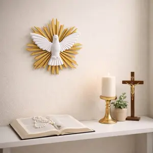 Holy Spirit Wall Decor, Dove Christian Decor, Religious Home Decor, Baptism Gift, First Communion Decoration, Catholic Wall Art, Spiritual Gift
