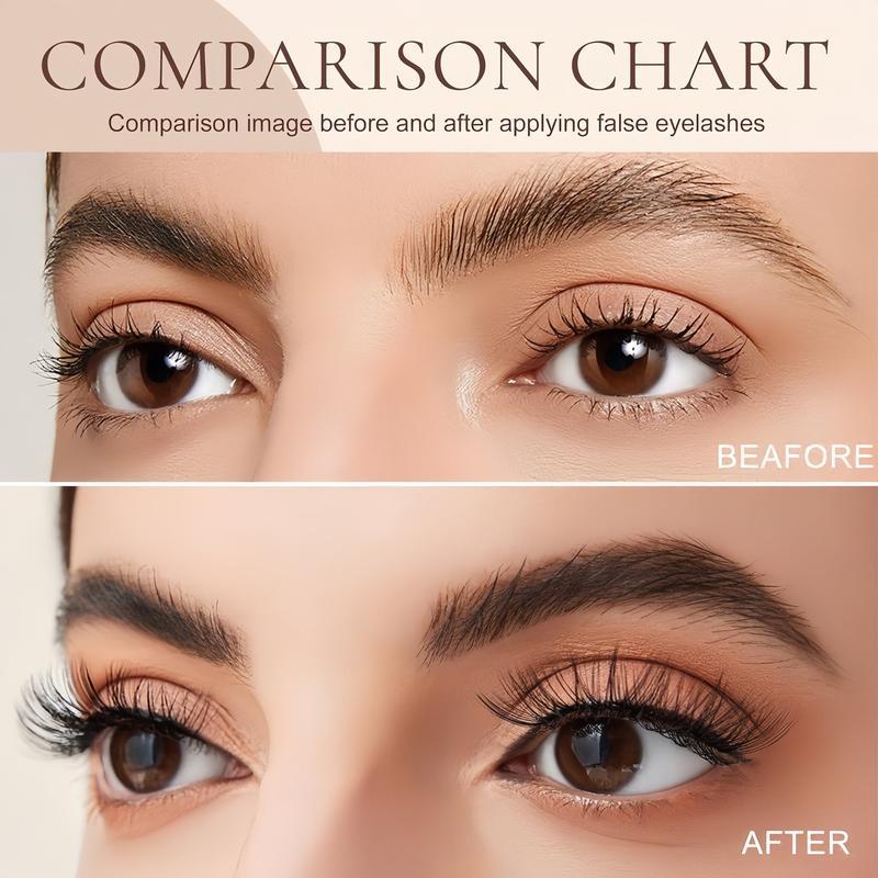 2026 new 4 in 1 Eyelash Extensions Kit with Bond Seal Tweezers Brush for DIY Asian Doll Lash Clusters Professional Eye Makeup Tools for Women Girls Set Flawless Cosmetic Set