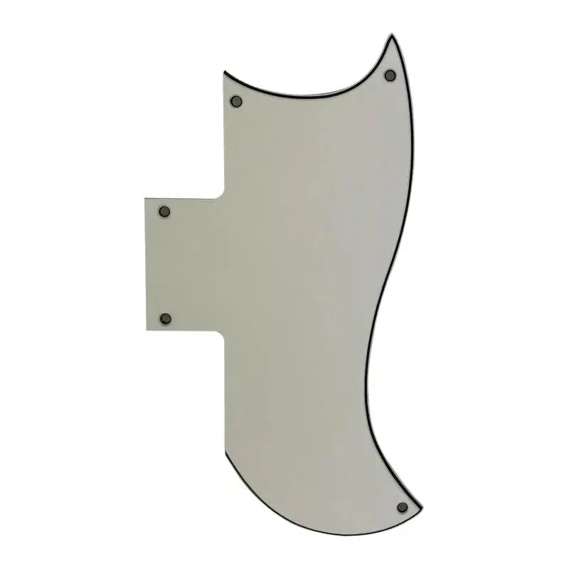 Gibson SG 61' Reissue Half Face Pickguard - 3-Ply White