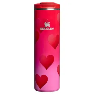 Stanley Valentine's Day 16 oz Stainless Steel Aero Light Transit Bottle Rouge Heart Gradient