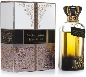 Ard Al Zaafaran Safeer Al Oud Eau de Parfum Spray for Unisex, 3.4 Ounce Aromatic Amberwood