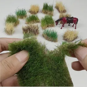 Realistic Plastic Grass Model Kit, Detailed Miniature Plant Material, DIY Military Sandbox Accessories, Durable Railway Equipment, Authentic Miniature Landscapes