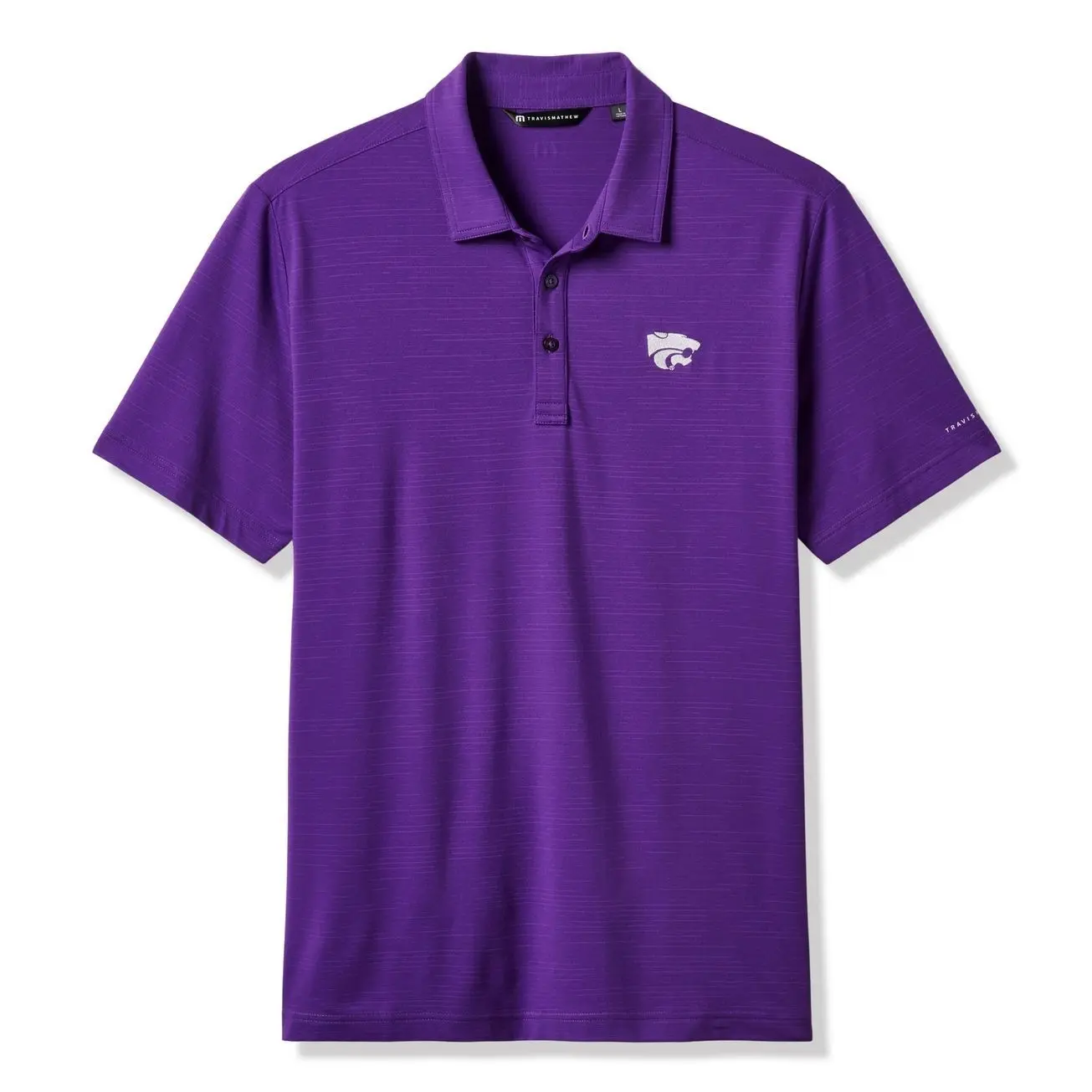 Kansas State Wildcats TravisMathew Halftime Show Heater Tri-Blend Polo - Purple