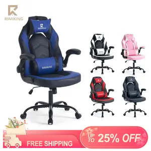 RIMIKING Shelby Series Ergonomic Gaming Chair, Adjustable Recliner, Lumbar Support, Heavy-Duty Office Chair,275 lbs Weight Capacity,3896