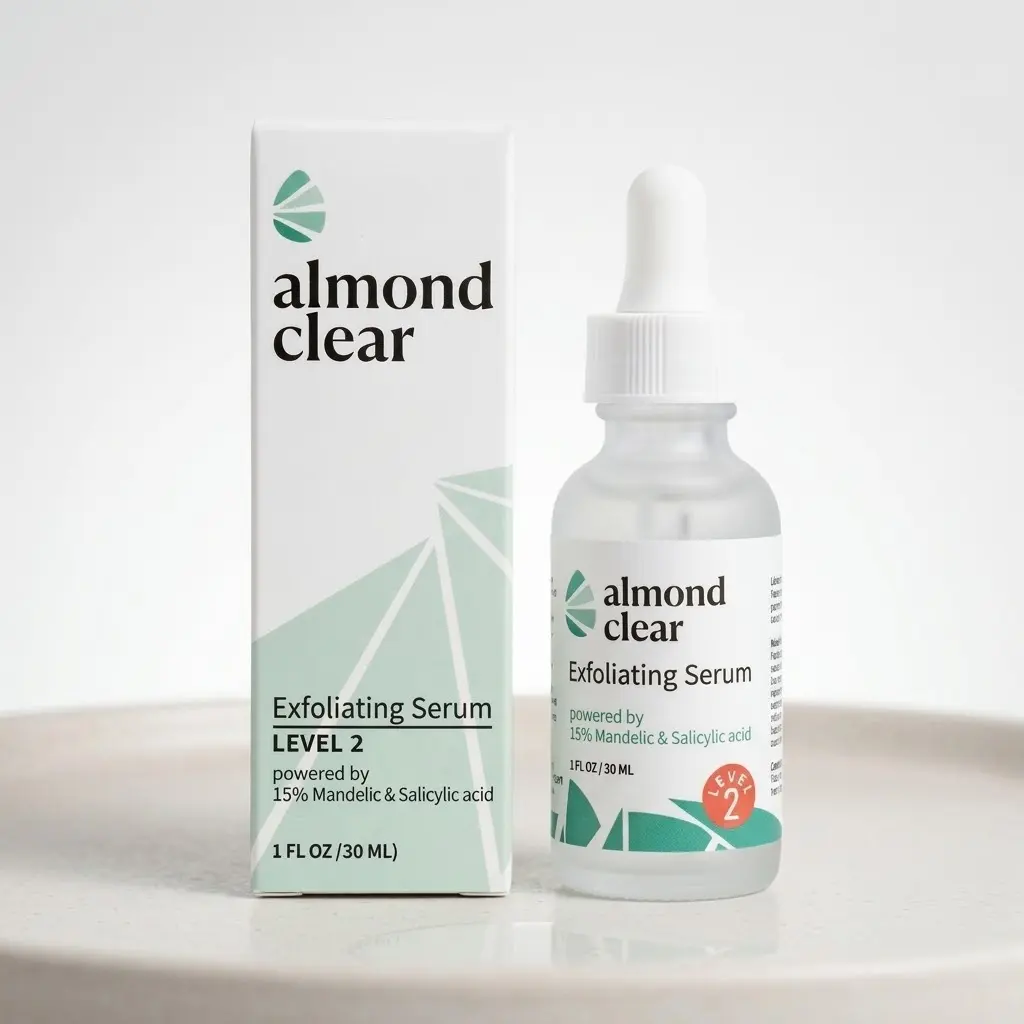 Level 2 Mandelic Acid Body Serum - Targeted Treatment for Folliculitis, Hyperpigmentation, Ingrown Hairs, Sensitive Skin with Daily Skin Repair Support Hyaluronic