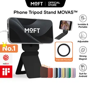 MOFT Portable Magnetic Phone Tripod, Flexible Angles for Live Streaming, Video Recording, Vlog, Selfie, Compatible with All Smartphones Accessories Cellphone