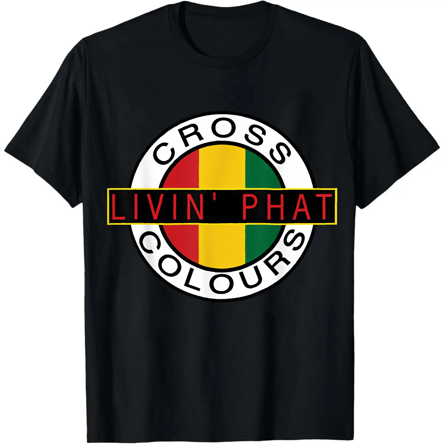 100% Cotton Cross Colours Livin Phat T-Shirt Women Men Unisex Clothing Streetwear