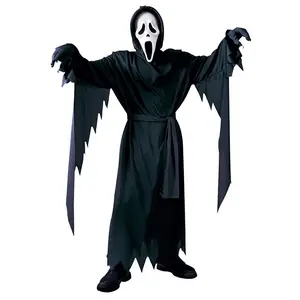 Halloween Costume Scream Costume Cosplay Scary Dagger Knife Black Robe Spooky