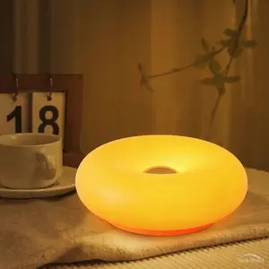 Dimmable Wall Sconce Orange Color Modern Led Wall Mount Lamp with Touch Switch, Rechargeable Plastic Wall Lighting Fixture Bedroom Living Room Kids Room Decor Sconces