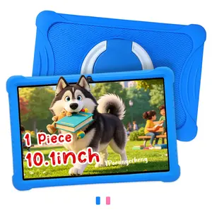 Best-selling 10.1" Kids Tablet: HD + dual cameras + IWAWA + learning apps. Edu-entertainment all-in-one. Holiday bestseller. Kids' favorite gift. Blue/Pink. Touchscreen Tablet (No charger)