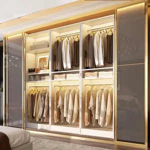 Freestanding Adjustable Closet System，25” Walk in Closet Organizer Wardrobe with 2 Hanging Rods & Shelve，Heavy Duty Clothes Garment Rack，Anti-tipping