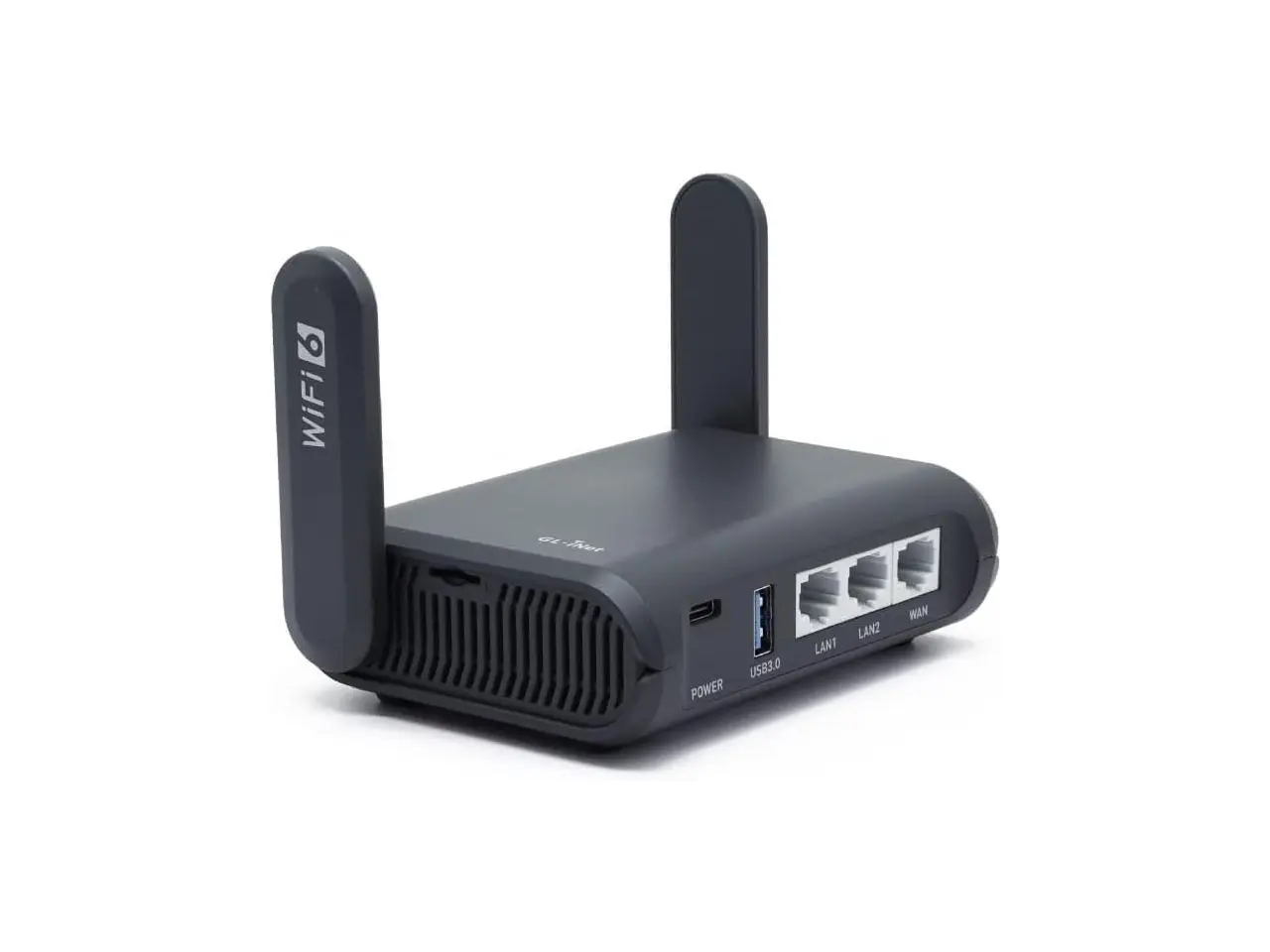 GL.iNet GL-AX1800(Flint) WiFi 6 Router -Dual Band Gigabit Wireless Internet Router | 5 x 1G Ethernet Ports | Up to 120 Devices | OpenVpn&WireGuard | Wi-Fi 6 1.8 Gbps, 5 Gigabit ports, 120 devices, WireGuard 500 Mbps, AdGuard Home, WPA3, eas