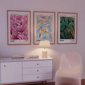 Abstract Marble Pattern Unframed Painting, Abstract Pattern Print, 3 Counts/set Modern Wall Art Poster, Wall Art Decor for Home Living Room Bedroom, Ornaments