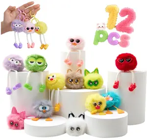 12 PCs Kids Keychains - Keychain Cute for Birthday Goodie Bags Easter Egg Fillers