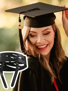 1pc 2026 Upgraded Graduation Cap Holder Bracket, Fixed Device for Doctoral/graduate Commencement Wear, Graduation Season Gift