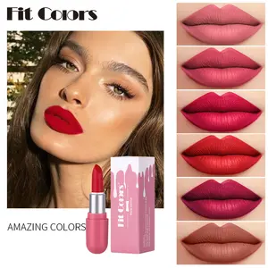 Fit Colors 6 Shades Mini Capsule Matte Lipstick | Velvet Smooth Long-Lasting Lipstick | Non-transfer Hydrating Lip Makeup for Daily & Date #MatteLipstick #VelvetLipstick #LongLastingLipstick #MakeupEssentials