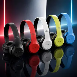 Over-Ear Wireless Bluetooth 5.0 Headphones with FM Radio, Built-In MIC, Folding Design, and TF Card Compatibility