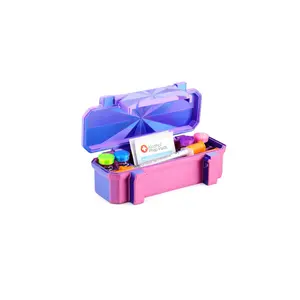 4-Slot 3 ml or 10 ml Rugged Vial Case with Extra Storage for Syringes, Alcohol pads,  | Organizer for GLP-1, Peptides, Research