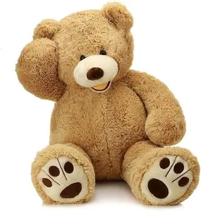 Tezituor 3ft 4ft 5ft 6ft Giant Teddy Bear with Big Footprints Plush Stuffed Animals for Girlfriend, Kids, Christmas, Valentine, Birthday, Wedding party, Anniversary, Party Decorations, Valentine's Day  #BlackFriday #Christmas