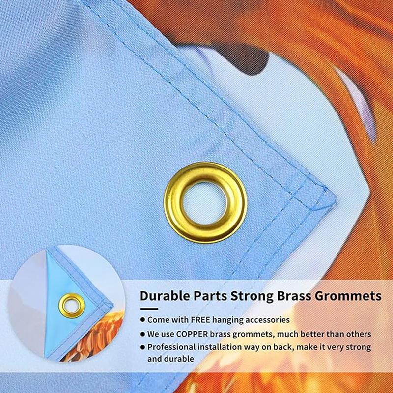 Tapestry  Chicken Joe 3x5Ft Flag Funny Tapestries Durable Man Cave Wall Flag with 4 Brass Grommets for College Dorm Room Decor Outdoor Party Banner Tree Design