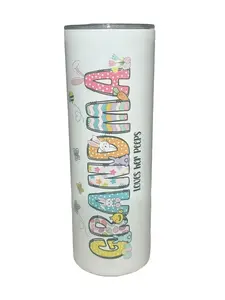 Grandma Easter - 20oz oz 20 oz. 20oz. - Skinny Straight Sublimation Tumbler - Amy's Tumbler Junkies - Your Favorite Tumbler Shop!