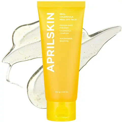 [APRILSKIN Official Shop] 30M Calendula Peel off Mask | Calendula Petal Infused Peeling Mask | Cares for Clogged Pores, Congested Pores, Dead Skin Cells, and Blackheads | Gentle Exfoliation | Korean Skincare | Glass Glow