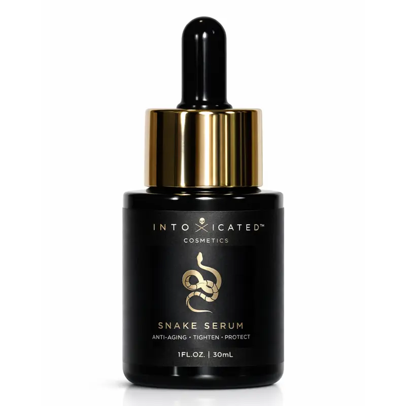 Intoxicated Cosmetics Snake Serum 1 fl oz 30 ml Anti-Aging Formula with Vegan Snake Venom Peptides Hydrating Hyaluronic Acid Niacinamide for Radiant Skin Repair