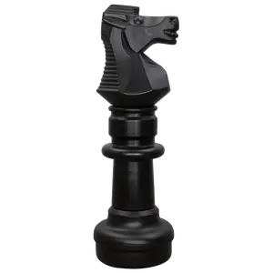 MegaChess 30 Inch Dark Plastic Knight Giant Chess Piece