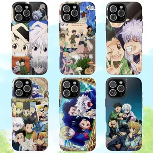 Hunter x Hunter Anime Phone Case for iPhone & Samsung – Gon Killua Kurapika Hisoka Collage, Otaku Aesthetic Cover, Gift for Anime Fans