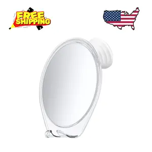Fogless Shower Mirror with Suction Mount & Swivel – Anti-Fog Acrylic Bathroom Mirror