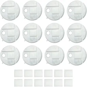 Replacement Water Filter & 12 Pack Replacement Pre-Filter Sponges Compatible With LIBRO Capsule  Fountain PLWF008, Pack of 12