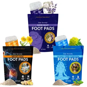 Sole Serenity Neuro Ease + Good Night Sleep + Worry-Free Cortisol Detox Foot Pads - 3 Pack Bundle