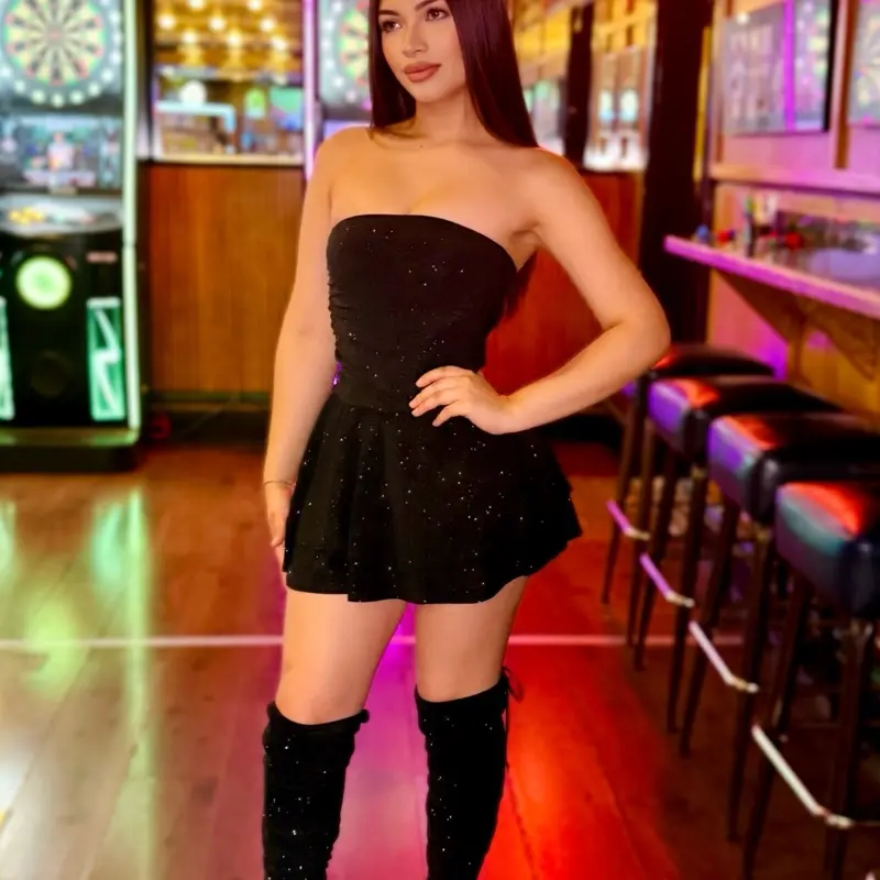 Glitter dress with built in shorts Glitter dress with built in shorts
