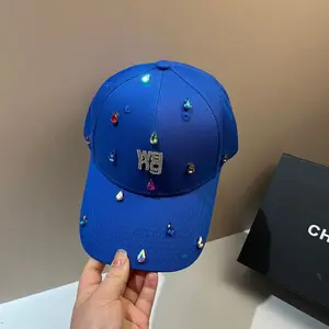 Colorful rhinestone hard-top baseball cap | Spring/Summer fashionable sports cap