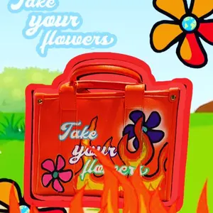 Take you flowers custom purse