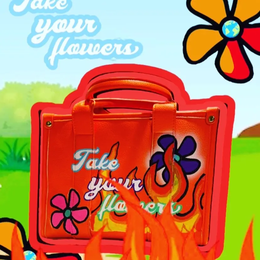 Take you flowers custom purse